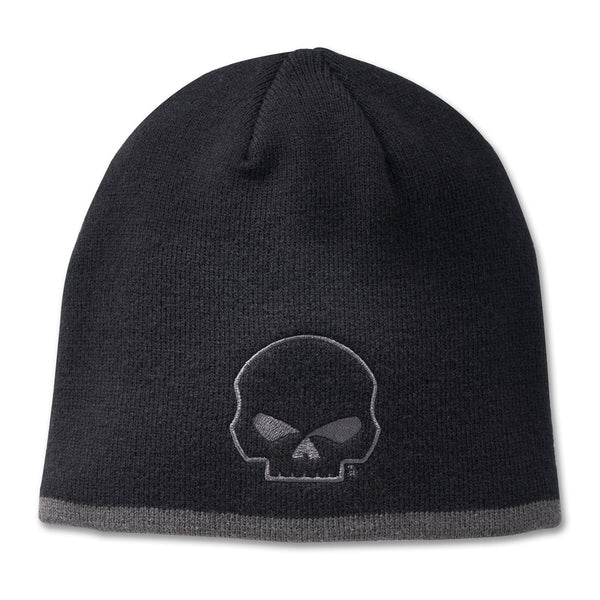 Harley-Davidson Men's Willie G. Skull Knit Beanie, Black 99410-24VM