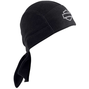 Harley-Davidson Women's Rhinestone Wing Skull Cap Headwrap, Black 99419-12VW