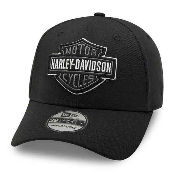 Harley-Davidson Men's Tonal Logo 39THIRTY Cap, Black 99421-20VM