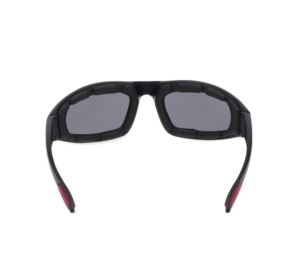 Harley-Davidson Men's Checker Square Sunglasses, Matte Black Plastic Frames