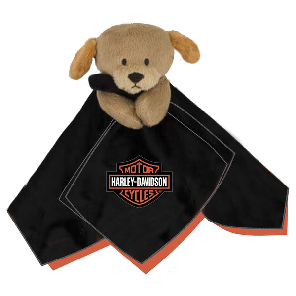 Harley-Davidson Infant Bar & Shield 'Cuddles' Blanket Pal Doggy Plush, Black,