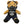 Teddy bear wearing a Harley-Davidson shirt on a white background