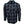 Black and blue plaid shirt on a white background