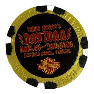 Teddy Morse's Daytona Harley-Davidson Bike Week 2026 Bolt Event Poker Chip, Gold/Black
