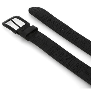 Harley-Davidson Men's Cracked Earth Raised H-D Logo Leather Belt,  BMM027