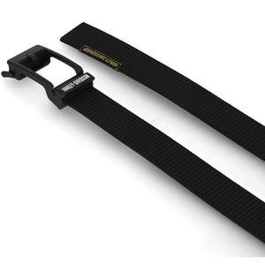 Harley-Davidson Men's H-D Scripted Polyester Ratchet Belt, Matte Black BMM030