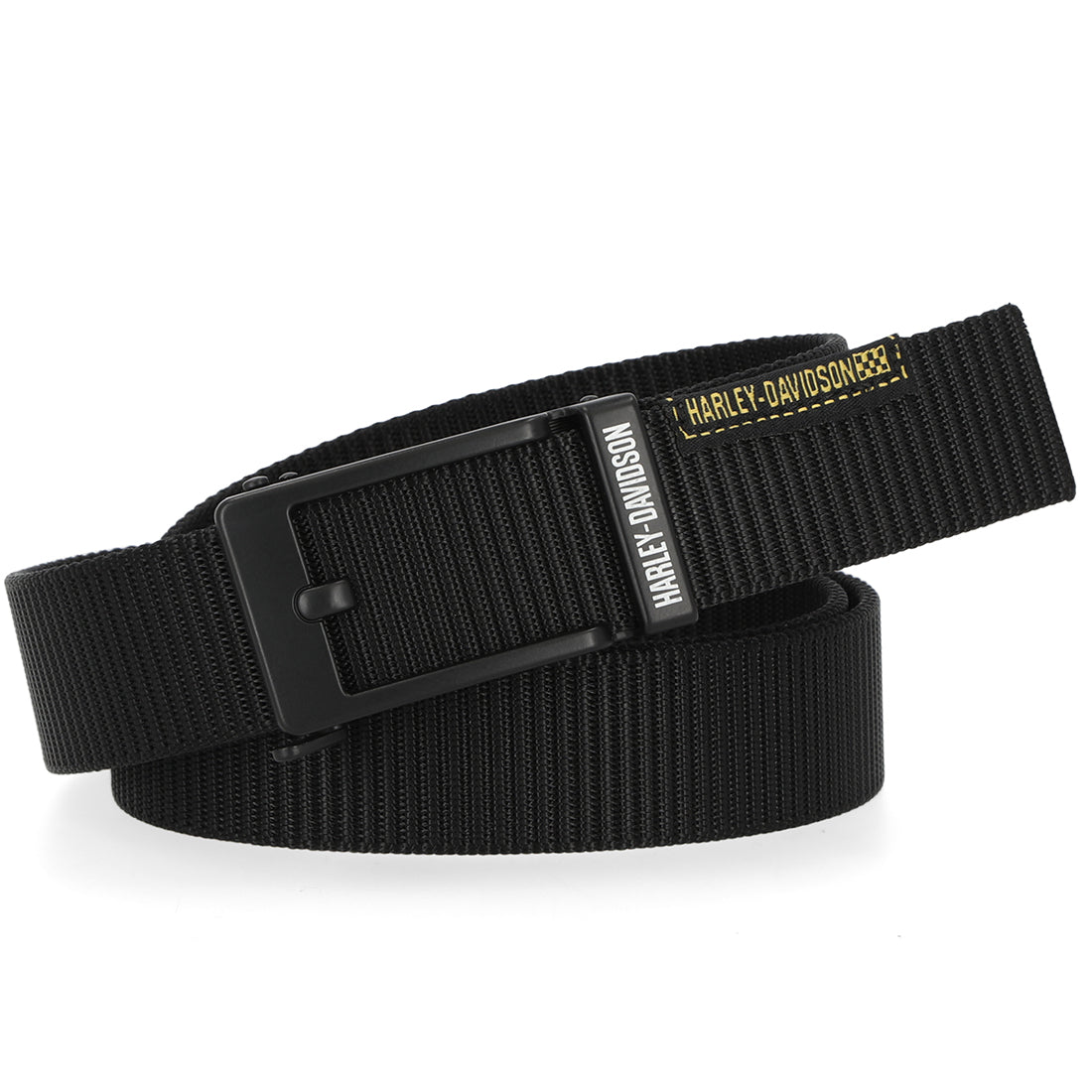 Harley-Davidson Mens Ratchet Buckle Belt, Black - L/XL Harley-Davidson Mens Ratchet Buckle Belt, Black - L/XL