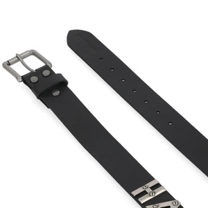 Harley-Davidson Men's Metal H-D Letters Genuine Leather Belt, Black BMM083/08