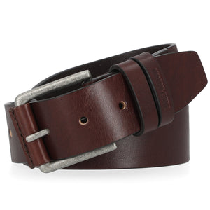 Harley-Davidson Women's Classic Jeans Covered Roller Antique Nickel Finish Belt, Brown BMW003/01