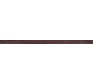 Harley-Davidson Women's Heat Embossed Bar & Shield Antique Nickel Finish Leather Belt BMW015