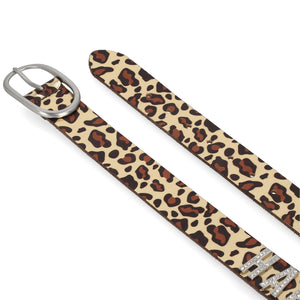 Harley-Davidson Women's LEO H-D Embellished Bling leather Belt, Leopard Printed BMW047/99