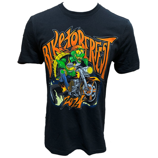 Teddy Morse's Daytona Harley-Davidson Men's Biketoberfest 2024 Fink Turtle Short Sleeve Shirt, Black