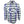 Plaid shirt with blue, green, and gray pattern on a white background
