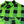 Green and black checkered shirt with a brand label on a white background