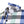 Demons Behind Me Men's Sea Breeze Button-Up Flannel Long Sleeve Shirt, White/Blue SBF0011