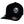 Black cap with a skull emblem on a white background