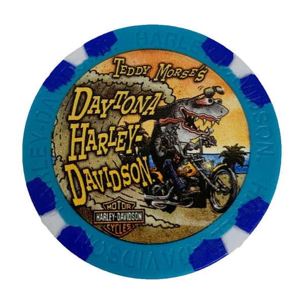 Teddy Morse's Daytona Harley-Davidson Exclusive Shark Fink Dealer Poker Chip