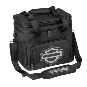 Harley-Davidson Outlined Bar & Shield Logo Removable Strap Soft Cooler, Black HDL-10031