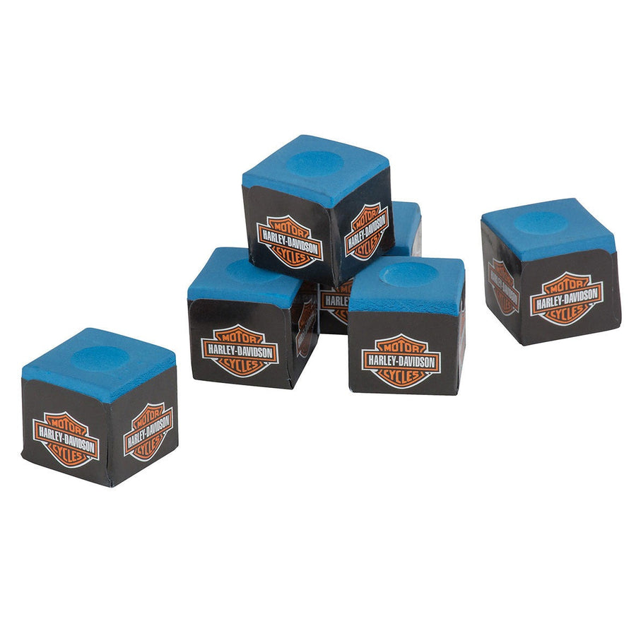 Harley-Davidson Bar & Shield Logo Billiard Pool Chalk Set Of 6 Cubes, HDL-11131