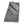 Set of three gray towels with a logo on a white background
