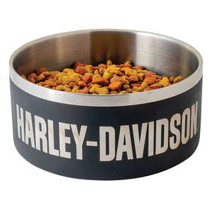 Harley-Davidson Laser Double-Wall Vacuum Insulated Stainless Steel Pet Bowl