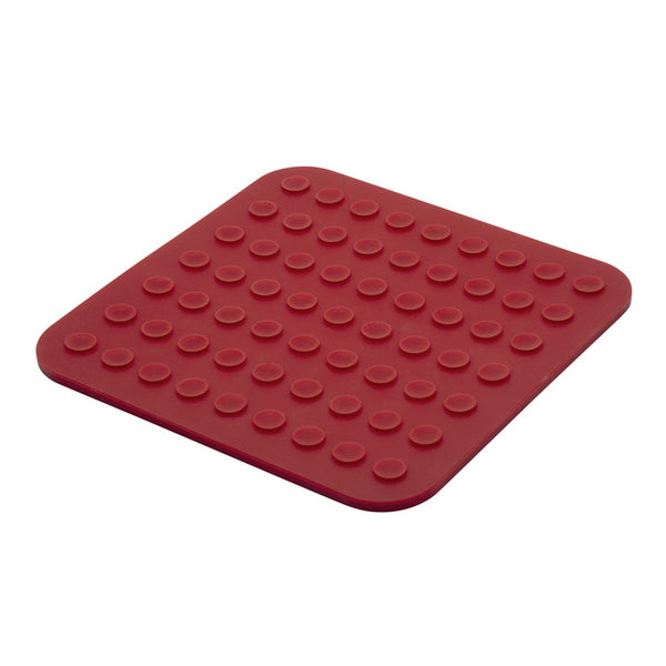 Harley-Davidson Holiday Plaid Silicone 9"x 9" Lick Mat For Pets, Red HDX-90213