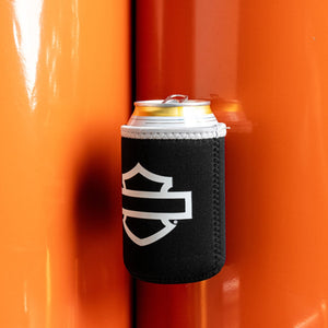 Harley-Davidson Open Bar & Shield Magnetic Neoprene Can Cooler Coozie, Black HDX-98549