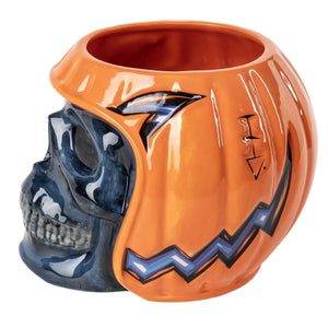 Harley-Davidson Skull O'Lantern Custom Sculpted Ceramic Candy Dish Black/Orange HDX-98556