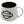 Harley-Davidson Debossed Open Bar & Shield Logo 23 oz. Ceramic Coffee Mug, Pearl White/ Gloss BlackHDX-98671