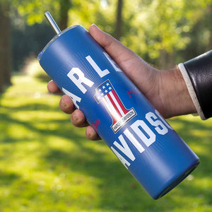 Harley-Davidson RWB #1 Laster Engraved H-D 30 OZ. Stainless Steel Double-Walled Travel Cup, Matte Blue Finish Mug HDX-98675
