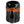 A glossy black ceramic mug shaped like an elephant, featuring an orange band around the middle with Harley-Davidson branding.