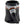A glossy black ceramic mug designed to look like a motorcycle jacket, featuring silver zipper details, a silver stripe with orange accents, and 'Harley-Davidson' branding.