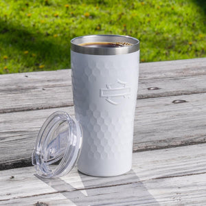 Harley-Davidson Embossed Open Bar & Shield 20 oz. Travel Tumbler Mug, White HDX-98695