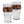 Two clear pint glasses with a brown and black Harley-Davidson logo band around the middle, shown on a plain white background.
