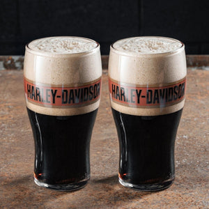 Harley-Davidson Trenton Wrap Around Logo 18 oz. Pub Glass Set, HDX-98759