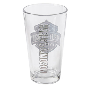 Harley-Davidson Americana RWB B&S Logo 16 oz. Single Pint Glass, HDX-98760