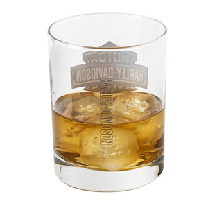 Harley-Davidson Americana RWB B&S Logo DOF 14 oz. Single Glass, HDX-98761