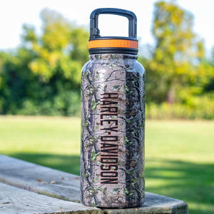 Harley-Davidson x Realtree® APG Double-Wall Insulated Stainless Steel  35 oz. Travel Water Bottle, Camouflage HDX-98767