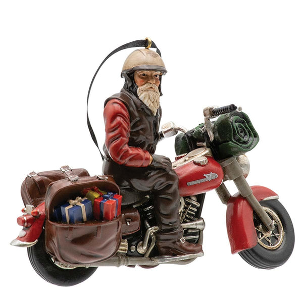 Harley-Davidson Sculpted Biker Santa  Holiday Ornament, 5.25" x 2" HDX-99316