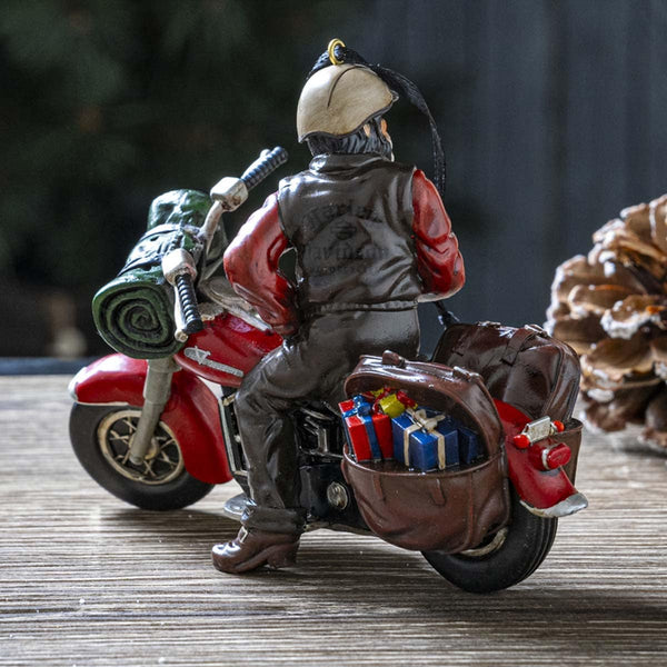 Harley-Davidson Sculpted Biker Santa  Holiday Ornament, 5.25" x 2" HDX-99316