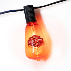 Harley-Davidson Vivid B&S LED 10" Long Party Lights, Blue/Orange HDX-99330