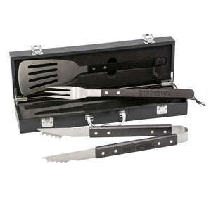 Harley-Davidson B&S Eagle Custom Black Wood Grill Tool Set, Black HDX-99335