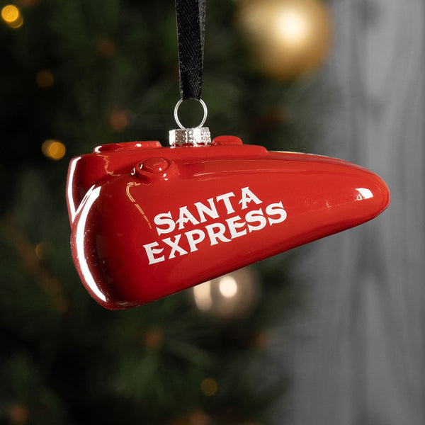 Harley-Davidson 2025 Dated Blown Glass Gas Tank Christmas Ornament, Red HDX-99358