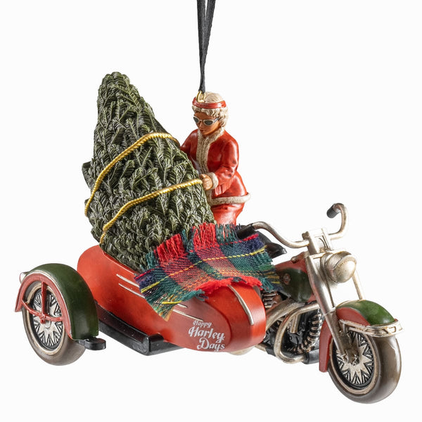 Harley-Davidson 2025 Dated Mrs. Claus Sculpted Hand Painted Polyresin Christmas Ornament, HDX-99360