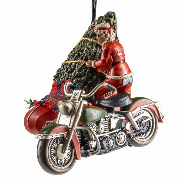 Harley-Davidson 2025 Dated Mrs. Claus Sculpted Hand Painted Polyresin Christmas Ornament, HDX-99360