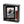 A black shadow box frame with a custom photo insert and a hanging red and black Harley-Davidson keychain, shown on a plain white background.
