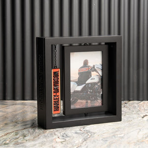 Harley-Davidson Trenton Laster Engraved Dual 4 x 6 Photo Picture Frame, HDX-99364