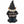 Gnome figurine wearing a Harley Davidson jacket on a white background
