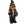 Gnome figurine wearing a Harley-Davidson cap and leather jacket on a white background
