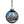 Harley-Davidson Christmas Dated 2026 Biker Santa Scene Glass Hanging Ball Ornament, Matte Black HDX-99409